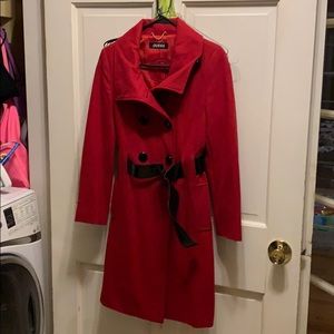 Red Trench Coat from Guess